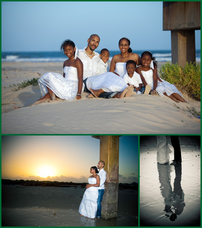 Murphy and Tameka Family pictures in Matagorda TX